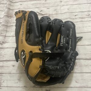 RAWLINGS PL609C 10 Inch Series T-Ball Tan/Black Leather Youth Baseball Glove RHT